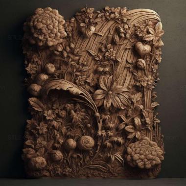 Patterns and decorations Overgrown 2 3d model
